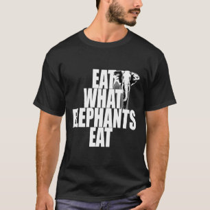 Vegan Eet Wat olifanten Eten Vegetarisch Dierenlie T-shirt