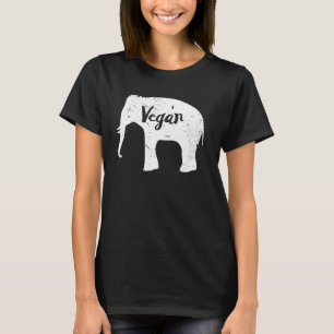 Vegan Elephant Lover Herbivore Plant gebaseerd die T-shirt