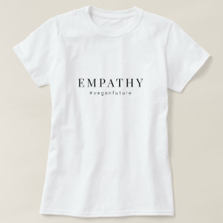 Vegan EMPATHY Modern Simple Minimal Typografie T- T-shirt