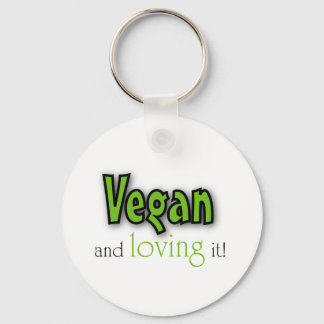 Vegan en liefhebbend. sleutelhanger