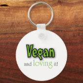 Vegan en liefhebbend. sleutelhanger (Voorkant)