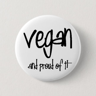 vegan en trots ronde button 5,7 cm