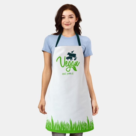 Vegan en trots schort (Gedragen)