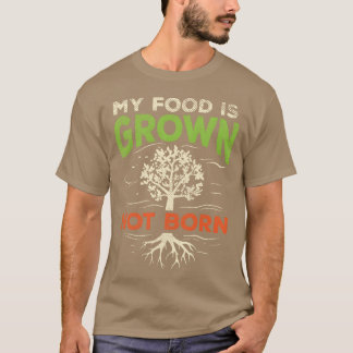 Vegan en vegetarisch plantaardig voedsel Vegan vri T-shirt