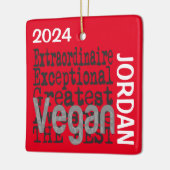 Vegan Extraordinaire CUSTOM Keramisch Ornament (Links)