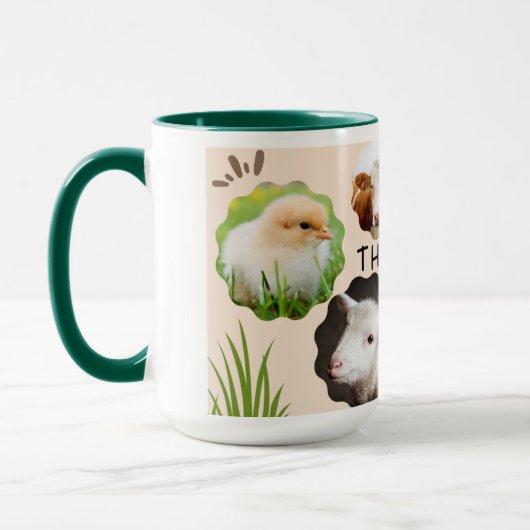 Vegan Faces of Friends Coffee Mok (Links)