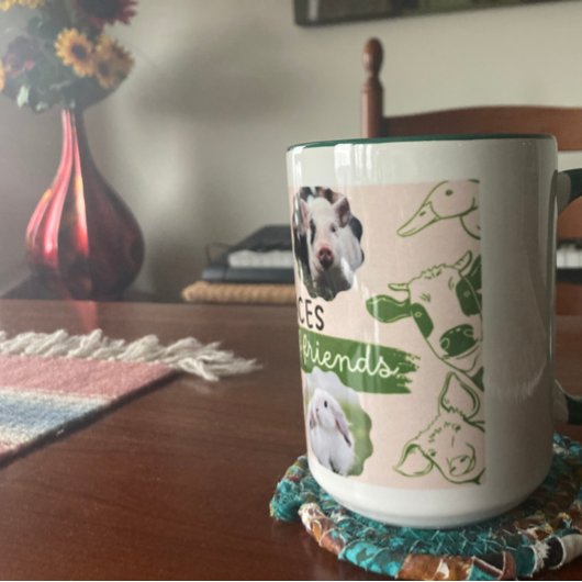 Vegan Faces of Friends Coffee Mok