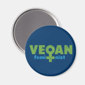 Vegan Feminist Magneet (Voorkant / Achterkant)
