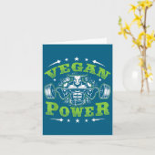 Vegan Fitness Workout I'm Vegan Wer  Kaart (Gele Bloem)