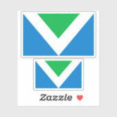 Vegan Flag Sticker (Vel)