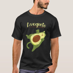 Vegan Food Avogato Domestic Cat Kat Pet for Avoc T-shirt