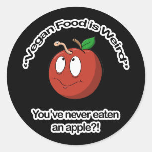 Vegan Food is raar Ronde Sticker
