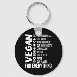 Vegan for Alles Save Planet Earth Day Vegetar Sleutelhanger