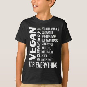 Vegan for Alles Save Planet Earth Day Vegetar T-shirt