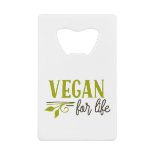 Vegan for Life Creditkaart Flessenopener