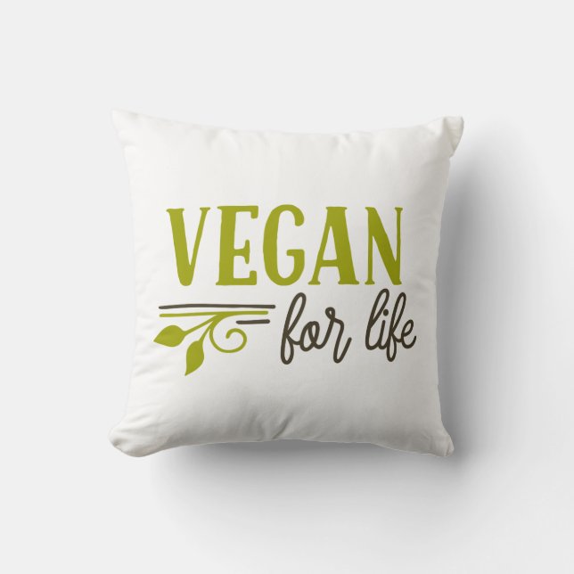 Vegan for Life Kussen (Voorkant)