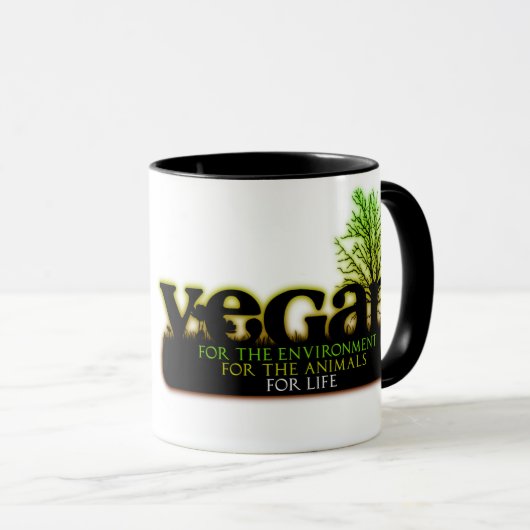 Vegan for Life Mok (Voorkant rechts)