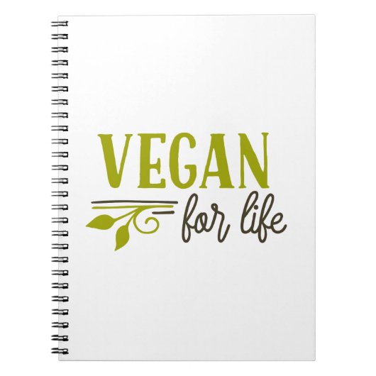 Vegan for Life Notitieboek (Voorkant)