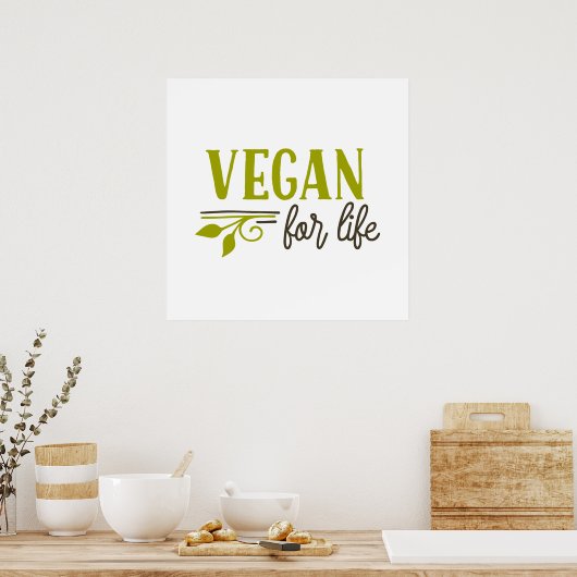 Vegan for Life Poster (Keuken)