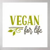 Vegan for Life Poster (Voorkant)