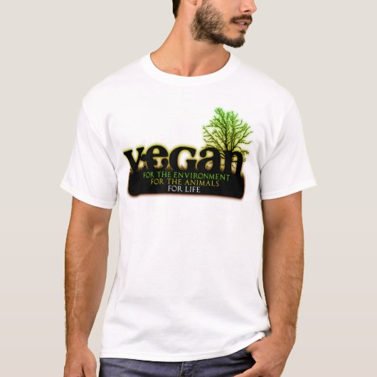 Vegan for Life T-shirt (Voorkant)