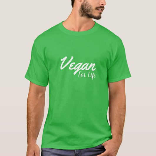 Vegan for Life T-shirt (Voorkant)