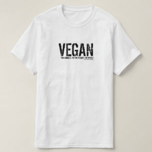 Vegan for Simple Shirt (wit)