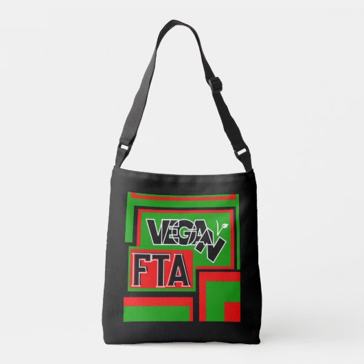 Vegan for the Animals (FTA) Crossbody Tas (Achterkant)