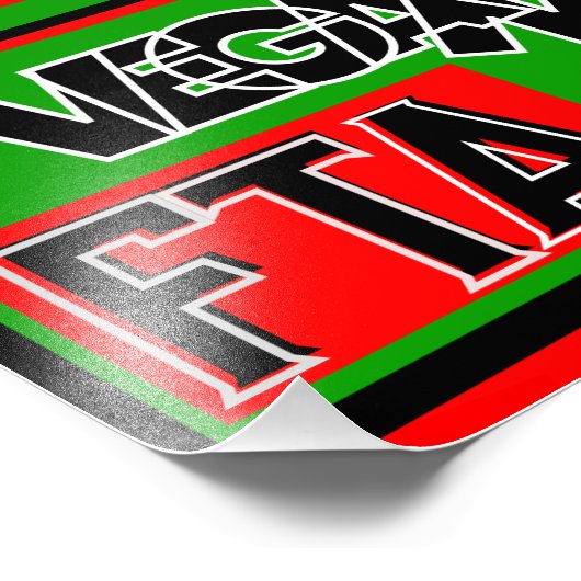 Vegan for the Animals (FTA) Foto Afdruk (Hoek)