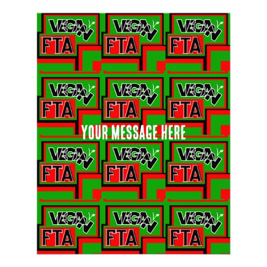 Vegan for the Animals (FTA) Foto Afdruk (Voorkant)