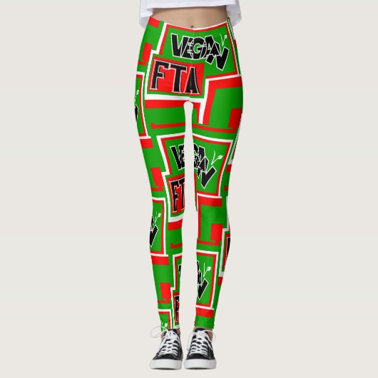 Vegan for the Animals (FTA) Leggings (Voorkant)