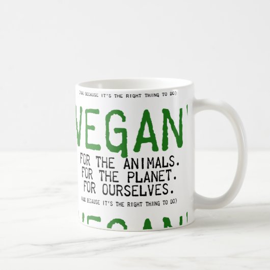 VEGAN FOR THE ANIMALS KOFFIEMOK (Rechts)