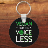 Vegan for the Voiceless Vegetarian Gifts Sleutelhanger (Voorkant)