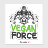Vegan Force Fitness Sticker (Vel)