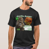 Vegan Fresh Gorilla Burger T-Shirt (Voorkant)