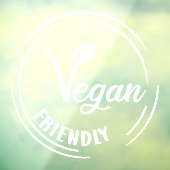 Vegan Friendly Badge Raamsticker (Vel 3)