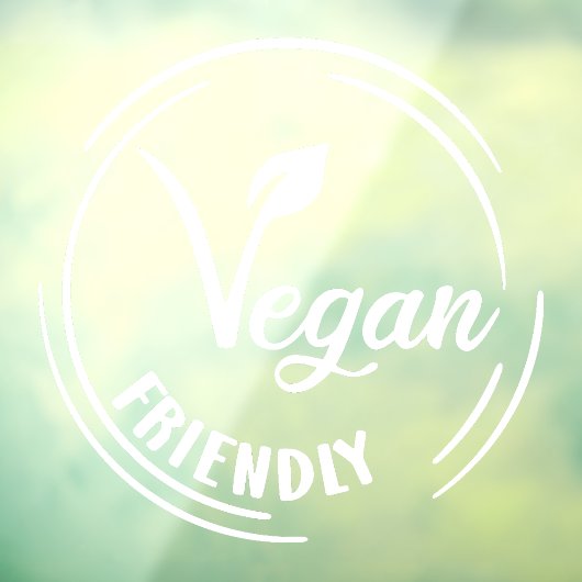 Vegan Friendly Badge Raamsticker (Vel 3)