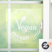 Vegan Friendly Badge Raamsticker (Huis)
