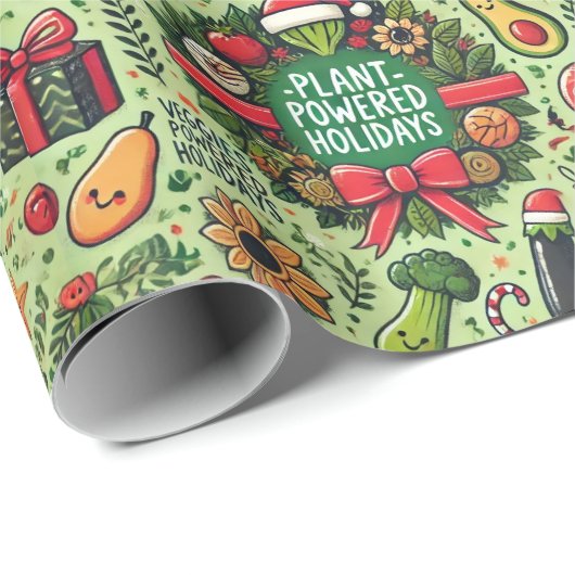 Vegan-Friendly Christmas Wrapping Paper Cadeaupapier (Rol Hoek)