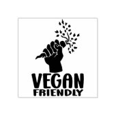 Vegan Friendly, eenvoudig Rubberstempel (Afrduk)