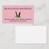 Vegan Friendly Option Visitekaartje (Voorkant / Achterkant)