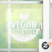 Vegan Friendly Restaurant Raamsticker (Huis)