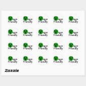 Vegan Friendly Ronde Sticker (Vel)