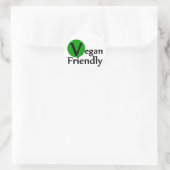 Vegan Friendly Ronde Sticker (Tas)