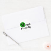 Vegan Friendly Ronde Sticker (Envelop)
