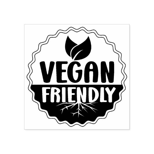 Vegan Friendly Rubberstempel (Afrduk)