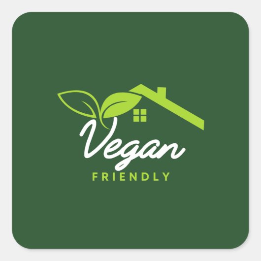 Vegan Friendly. Vegan Labels (Voorkant)