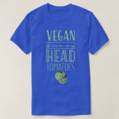 Vegan From My Head Tomatoes Proud Plant Based Herb T-shirt (Design voorkant)