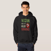 Vegan From My Head Tomatoes Vegetable Tomato Vega Hoodie (Voorkant volledig)