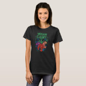 Vegan Gains Gym en Workout T-shirt (Voorkant volledig)